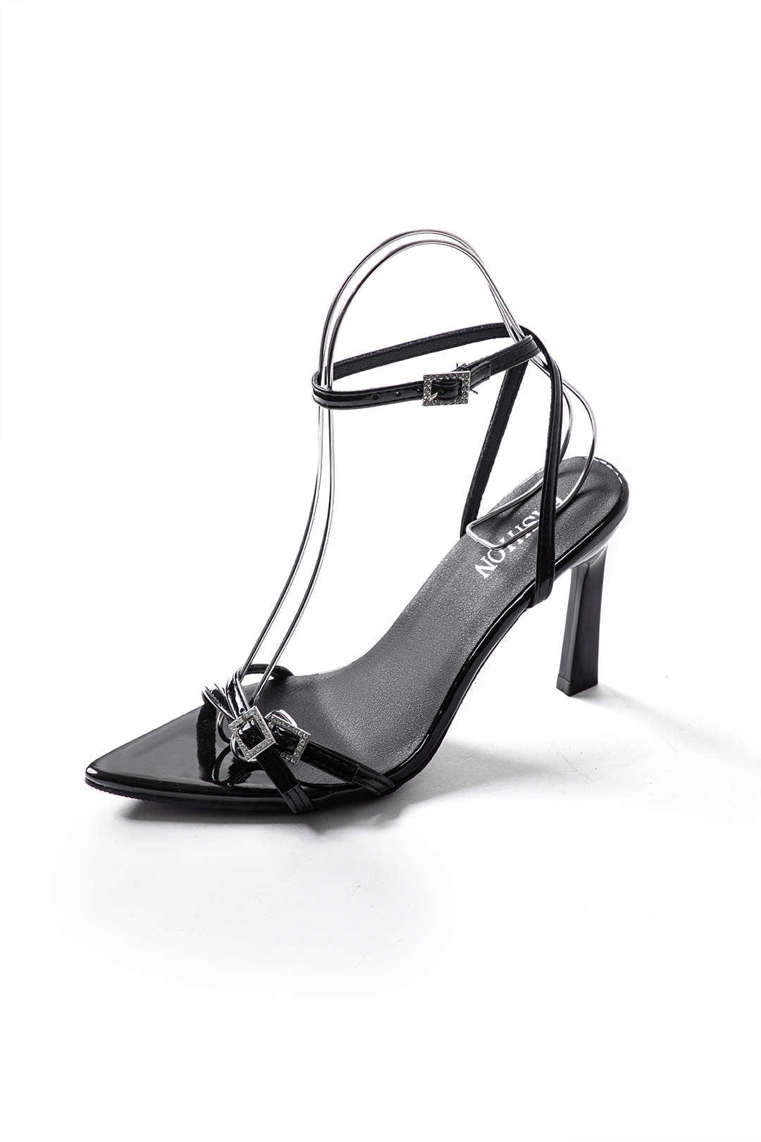 Women’s Red Strappy High Heel Sandals – Ankle Strap Party Heels