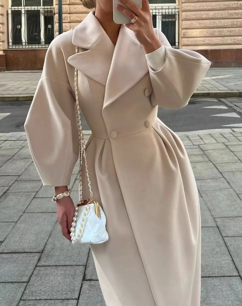 Women’s Long Belted Trench Coat – Oversized Fit