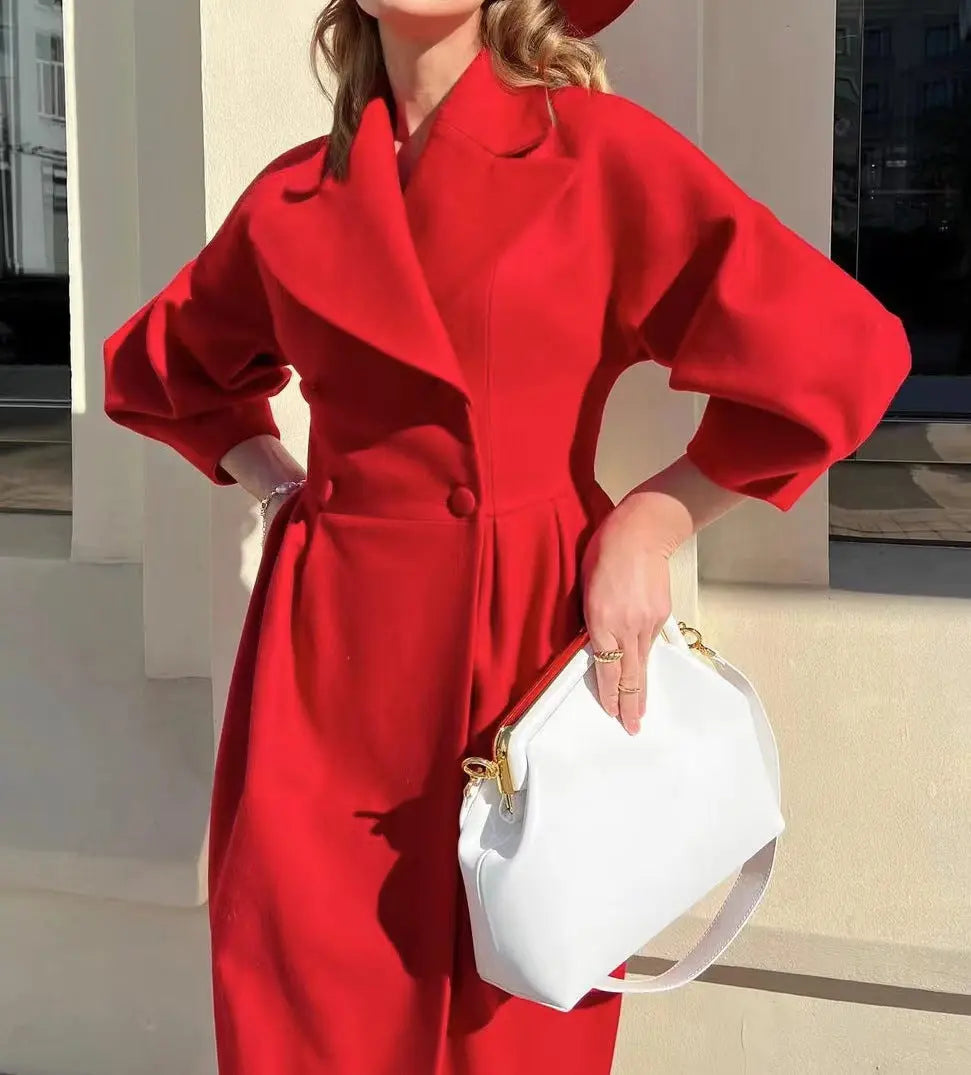 Women’s Long Belted Trench Coat – Oversized Fit