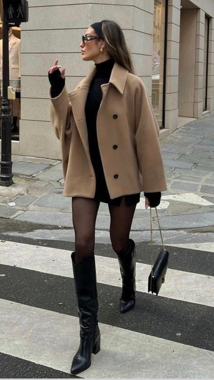 Elegant Camel Coat for Women – Timeless Classic