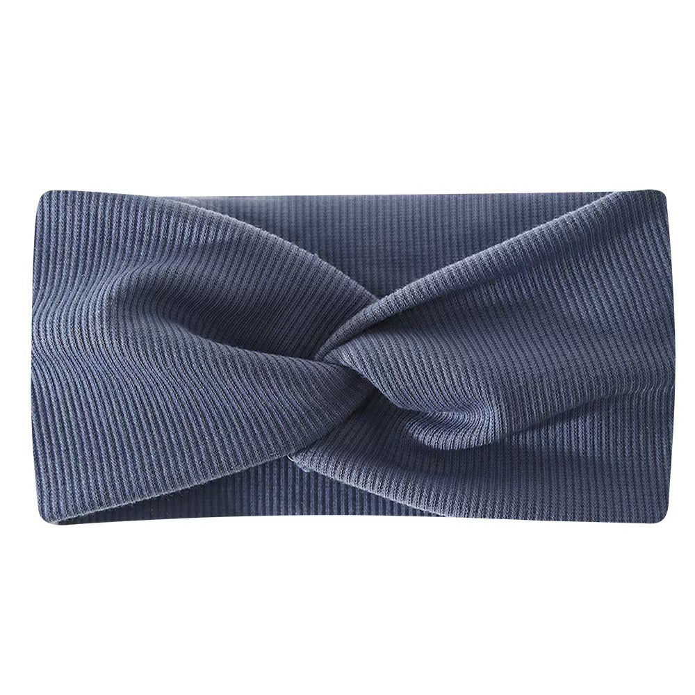 Ribbed Knotted Headband – Women's Wide Knit Hairband