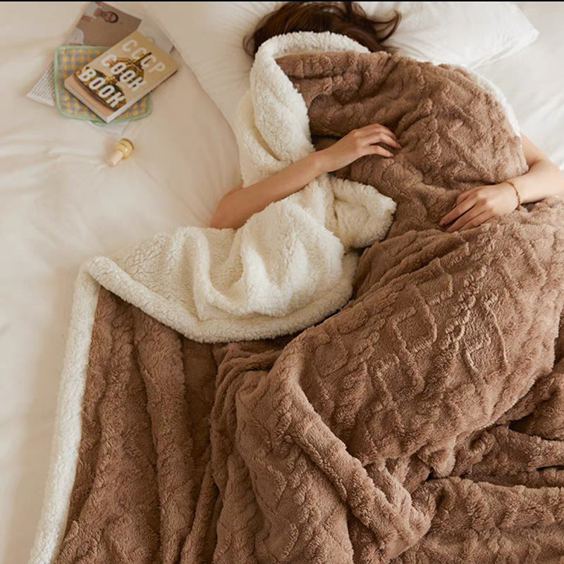 Luxury Fleece Blanket with Sherpa Lining – Ultra Soft & Warm
