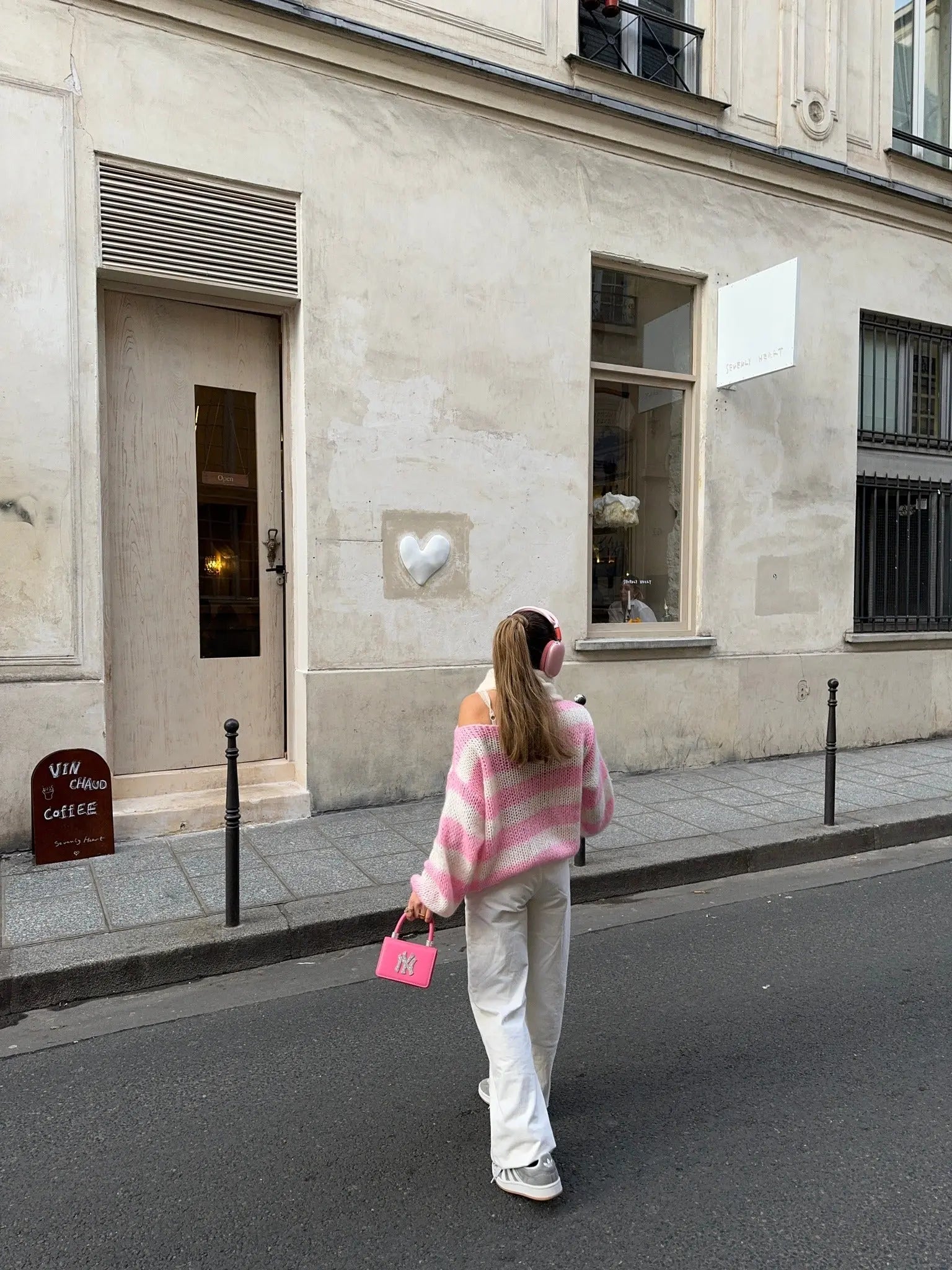 Women's Oversized Striped Sweater – Casual Knit Pullover with Wide Stripes