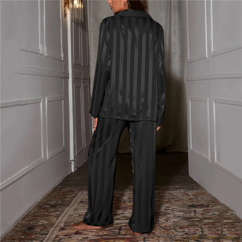 Luxury Satin Pajama Set for Women – Cream White