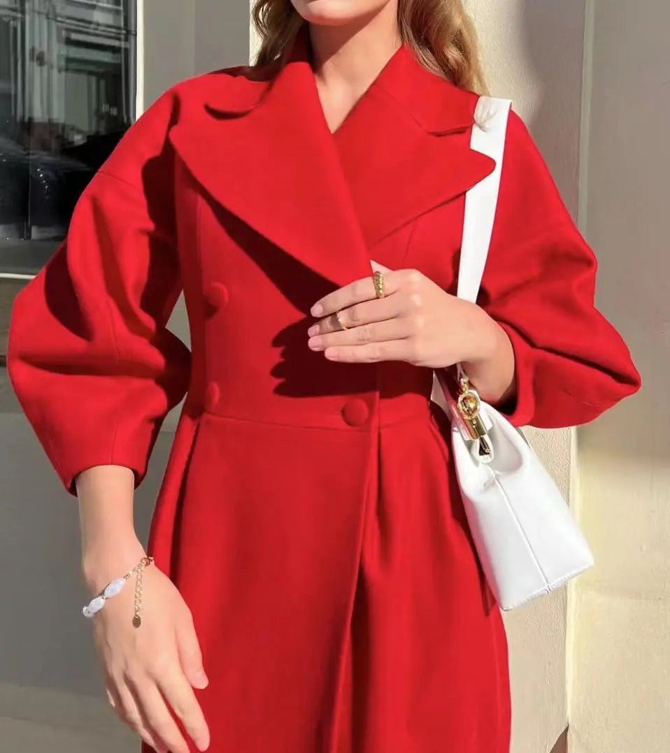 Women’s Long Belted Trench Coat – Oversized Fit