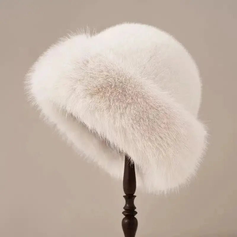 Women’s Faux Fur Winter Hat – Classic Round Style