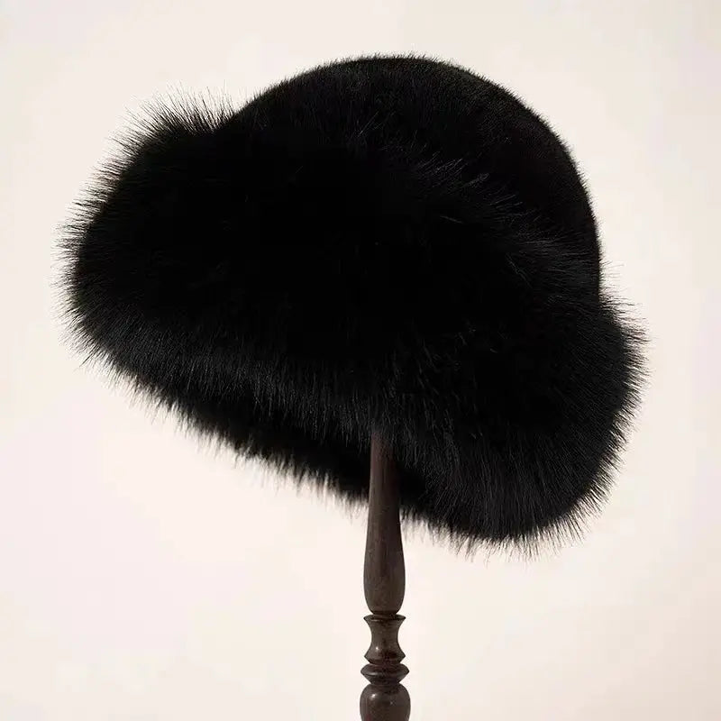 Women’s Faux Fur Winter Hat – Classic Round Style