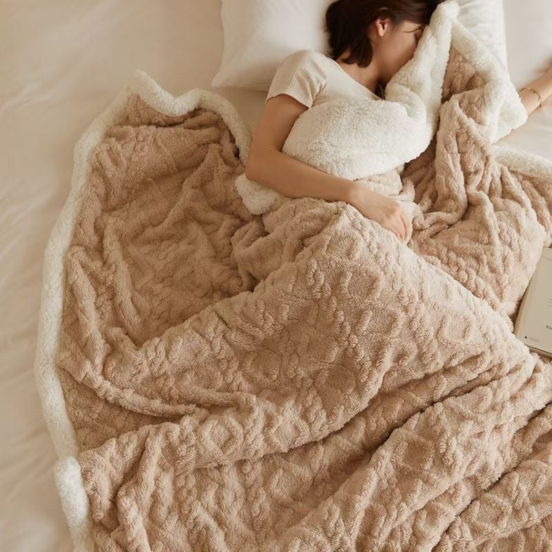 Luxury Fleece Blanket with Sherpa Lining – Ultra Soft & Warm